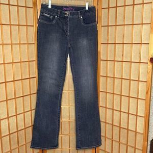 Bradley Bayou Jeans Black Washed Denim Bootcut Jeans